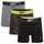 Reebok Benji Boxershorts Gelb / Grau / Schwarz L 3er Pack
