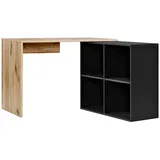 mokebo Eckschreibtisch Eiche Schwarz