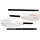 Oru Kayak Paddel 220-230 cm Durchsichtig Schwarz/Weiß