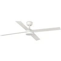 FARO DC Deckenventilator Rudder L-4 Weiss mit LED, Ventilator,