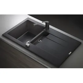 PYRAMIS Pyragranitespüle Athlos 1 1/4B 1D 86 cm x 50 cm Volcano