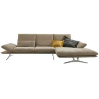 KOINOR Ecksofa aus Flachgewebe Francis ¦ beige ¦ Maße (cm): B: 314 H: 93 T: 159