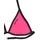 BENCH Triangel-Bikini pink/schwarz 122/128