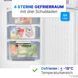 Bomann KGR 7328 Kühl-Gefrierkombination (250 l, 1880 mm hoch, Weiß)