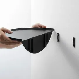 CaliCosy Tower Wandregal 40 x 22 x 12 cm Schwarz