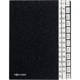 Pagna Pultordner 24441-04 DIN A4 1-31/1-12 44Fächer Hartpappe sw