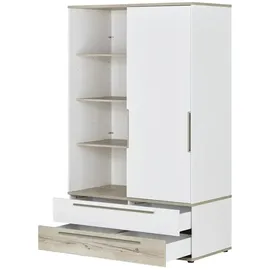 Paidi Kinderkleiderschrank Carlo 164 x 206,8 cm Fichte lackiert weiß