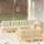 vidaXL Garten-Lounge-Set 8-tlg. creme Massivholz Kiefer