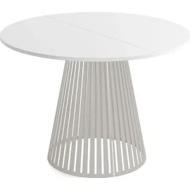 WFL GROUP Esstisch Ø 120 cm weiß