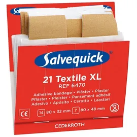 CEDERROTH Salvequick Pflasterstrips Salvequick Textilpflaster groß