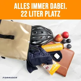 FORRIDER Basic Explorer Gepäckträgertasche 22L beige