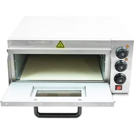 BITUXX Pizza, Ofen 2000W mit Steinplatte , Gastro Steinbackofen für Brot und Backwaren, Leistung 2000 Watt, Temperatur bis zu 350°C