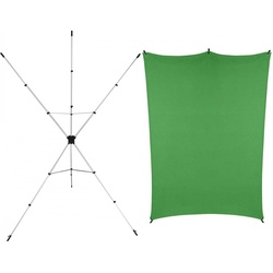 Rollei X-Drop Hintergrund-Set inkl. Hintergrund Grün 2,1m