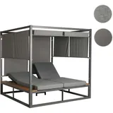 Mendler HWC-M63 Sonnenliege 200 x 200 x 10 cm Hellgrau