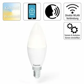 Hama WiFi LED-Lampe E14 4,5Watt Weiß dimmbar
