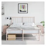 vidaXL Nachtschrank 2 Stk. 34,5 x 39 x 44 cm Rosa