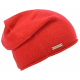 Seeberger Strickmütze Beanie aus 100% Kaschmir rot