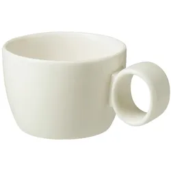Maastricht Porselein Maastricht Porzellan Espressotasse Lux 8 cl Offwhite 4 Stück