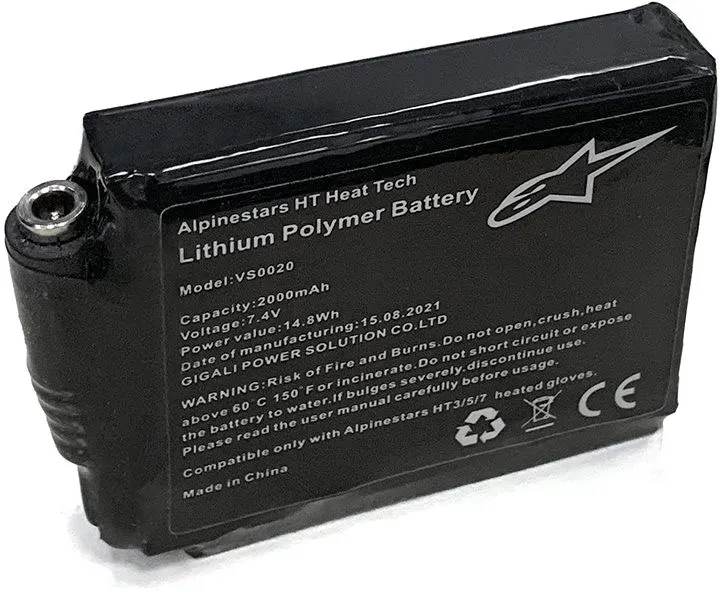Alpinestars Heat Tech, ensemble de batteries - Noir