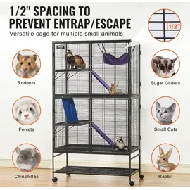Vevor Kleintierkäfig 164 x 60 x 150 cm Metall
