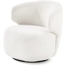 Tchibo - Drehbarer Sessel - 76x80x75cm - creme - Polyester