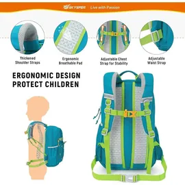 luxuskollektion Kinderrucksack 15 l blau