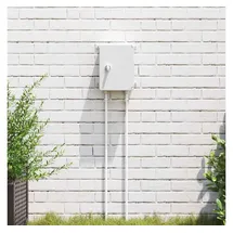 vidaXL Steuerungsschrank Grau 25 x 13 x 24 cm ABS Kunststoff, Moderner Werkstatt-Schrank, robuste Werkzeuglagerung, minimalistischer Organizer für drinnen und draußen, grau