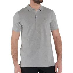 steffen klein Herren Polo-Shirt Baumwoll-Shirt mit 3er Knopfleiste Kurzarm-Hemd 900938 Hellgrau - S