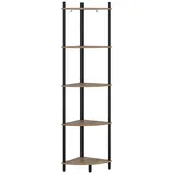 Vicco Eckregal 29 x 29 x 133 cm Goldkraft Eiche/Anthrazit