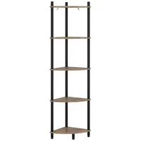 Vicco Eckregal 29 x 29 x 133 cm Goldkraft Eiche/Anthrazit