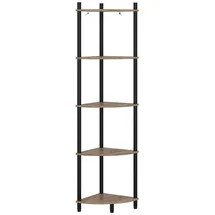 Vicco Eckregal 29 x 29 x 133 cm Goldkraft Eiche/Anthrazit