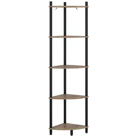 Vicco Eckregal 29 x 29 x 133 cm Goldkraft Eiche/Anthrazit