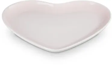 Le Creuset Teller Herzform 23 cm Shell Pink