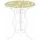 Hti-Living Gartentisch Menton 55 x 55 x 70 cm Weiß/Gelb