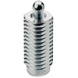 Seitendruckstück, mit Gewinde, ohne Abdichtung/Standard-Federkraft | d1=M12 / l1=19 mm / Federkraft=~ 50 N | 22150.0315