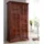 Massivmoebel24 Drehtürenschrank Oxford 115 x 210 x 60 cm Braun