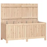 furnicato Gartenbox Gartentruhe 147x68x64 cm Massivholz Kiefer (1 St) braun