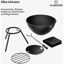 Klarstein Feuerschale Ø 40 cm Schwarz
