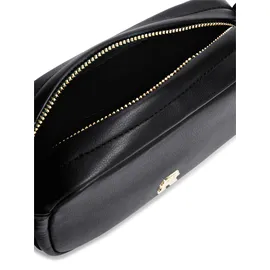 Tommy Hilfiger Logotape Camera Bag Schultertasche Kunstleder Black