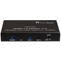 FeinTech HDMI 2.0 Splitter 1 auf 2 Verteiler Ultra-HD