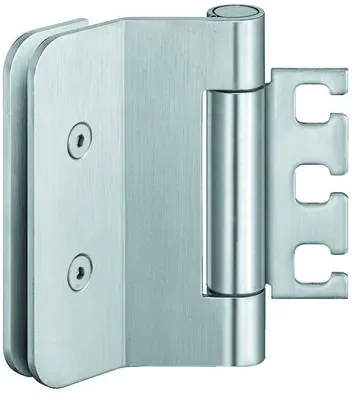 Glastürband VARIANT VXG 7990/120,2tlg,rund,edelstahl matt