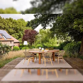 BEST Freizeitmöbel Pebble Gartentisch 240 x 132 x 76 cm Akazie