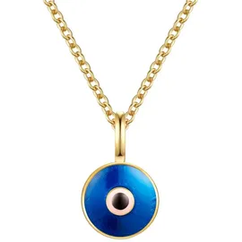 Glanzstücke München Kette 50083657 Blau / Silber, Gelbgold