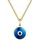 Glanzstücke München Kette 50083657 Blau / Silber, Gelbgold