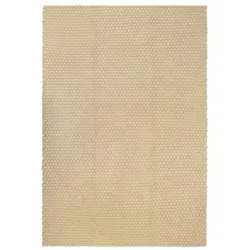 vidaXL Teppich Rechteckig Natur 160x230 cm Baumwolle