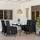 vidaXL Garten-Essgruppe 5-tlg. Schwarz