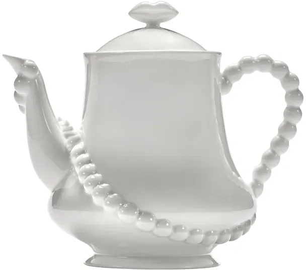 Serax Wouters & Hendrix Porzellan Teekanne / Kaffeekanne WHITE PEARL – weiß