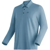 Maier Sports Long Pique Polo M Herren Poloshirt, pflegeleichtes Langarmshirt, Sportlicher Schnitt