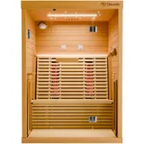 Dewello® Infrarotkabine Infrarotsauna Wärmekabine Sauna 2 Person Vollspektrum