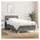 vidaXL Boxspringbett 100 x 200 cm Dunkelgrau